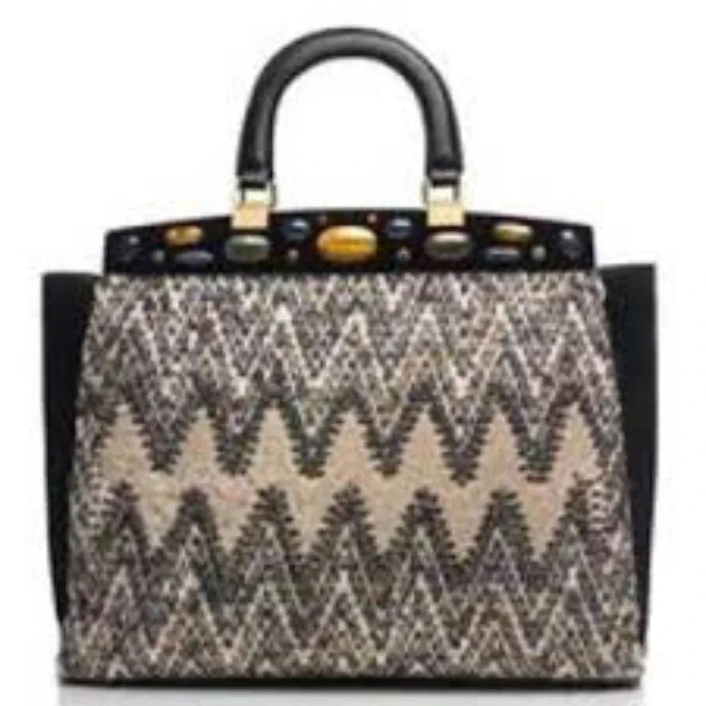 NWT Tory Burch Attersee Chevron Satchel